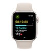 APPLE Watch SE 2gen GPS + Cellular 44mm koperta z aluminium (księżycowa poświata) + pasek sportowy rozmiar S/M (księżycowa poświata) Kompatybilna platforma iOS