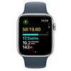 APPLE Watch SE 2gen GPS + Cellular 44mm koperta z aluminium (srebrny) + pasek sportowy rozmiar S/M (zimowy błękit) Kompatybilna platforma iOS