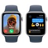 Apple Watch SE 2gen GPS + Cellular 44mm koperta z aluminium (srebrny) + pasek sportowy rozmiar M/L (zimowy błękit) Komunikacja NFC