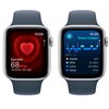 Apple Watch SE 2gen GPS + Cellular 44mm koperta z aluminium (srebrny) + pasek sportowy rozmiar M/L (zimowy błękit) Komunikacja WiFi