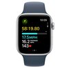 Apple Watch SE 2gen GPS + Cellular 44mm koperta z aluminium (srebrny) + pasek sportowy rozmiar M/L (zimowy błękit) Kompatybilna platforma iOS