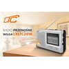Radio LTC Wilga 2016 Analogowe Przenośne Srebrny Radio Analogowe