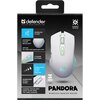 Mysz DEFENDER Pandora GM-502 Biały Interfejs USB
