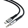 Kabel USB-C - Jack 3.5 mm 3MK Aux Cable 1 m Czarny Złącze 1 USB-C