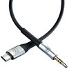 Kabel USB-C - Jack 3.5 mm 3MK Aux Cable 1 m Czarny Złącze 2 Jack 3.5 mm