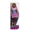 Lalka Barbie Fashionistas Sukienka Fioletowa Kratka HPF75