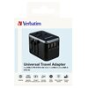 Adapter podróżny VERBATIM UTA-04 3 x USB 2 x USB-C (Globalny) Kolor Czarny