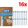 Oryginalna końcówka szczoteczki ORAL-B Precision Clean Biały (16 sztuk) (Precyzyjne czyszczenie)