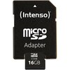 Karta pamięci INTENSO microSDHC 16GB Class 4 Adapter w zestawie Tak