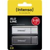 Pendrive INTENSO Alu Line 2 x 32GB Kolor Srebrny