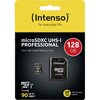Karta pamięci INTENSO microSDXC UHS-I 128 GB Professional Adapter w zestawie Tak