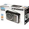 Radio TIROSS TS-460 Analogowe Przenośne Czarny Radio Analogowe