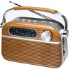 Radio TIROSS TS-461 Brązowo-srebrny Zakresy fal radiowych AM