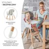 Krzesełko do karmienia KINDERKRAFT Sienna Szary 2 w 1 Regulacja wysokości Nie