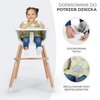 Krzesełko do karmienia KINDERKRAFT Sienna Szary 2 w 1 Kolor Szary