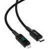 Kabel USB-C - Lightning ACEFAST C6-01-C-L z wyświetlaczem LCD 30W 1.2 m Czarny Rodzaj Kabel