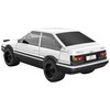 Klocki plastikowe CADA Initial D Toyota AE86 Trueno C55018W Liczba elementów [szt] 72