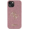Etui GUESS Glitter Script Big 4G do Apple iPhone 15 Plus Różowy Seria telefonu iPhone