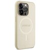 Etui GUESS Saffiano Hardcase MagSafe do Apple iPhone 15 Pro Max Złoty Marka telefonu Apple