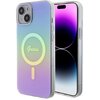 Etui GUESS Hardcase IML Iridescent MagSafe do Apple iPhone 15 Plus Fioletowy