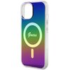 Etui GUESS Hardcase IML Iridescent MagSafe do Apple iPhone 15 Wielokolorowy Dominujący kolor Wielokolorowy