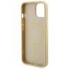 Etui GUESS Saffiano HardCase MagSafe do Apple iPhone 15 Złoty Typ Etui nakładka