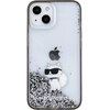 Etui KARL LAGERFELD Liquid Glitter Choupette do Apple iPhone 15 Przezroczysty Seria telefonu iPhone