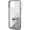 Etui KARL LAGERFELD Liquid Glitter Choupette do Apple iPhone 15 Przezroczysty Dominujący kolor Przezroczysty