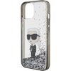 Etui KARL LAGERFELD Liquid Glitter Ikonik do Apple iPhone 15 Przezroczysty Dominujący kolor Przezroczysty