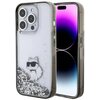 Etui KARL LAGERFELD Liquid Glitter Choupette do Apple iPhone 15 Pro Max Przezroczysty