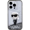 Etui KARL LAGERFELD Liquid Glitter Ikonik do Apple iPhone 15 Pro Max Przezroczysty Seria telefonu iPhone