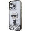 Etui KARL LAGERFELD Liquid Glitter Ikonik do Apple iPhone 15 Pro Przezroczysty Model telefonu iPhone 15 Pro