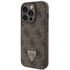 Etui GUESS Leather 4G Triangle Strass do Apple iPhone 15 Pro Brązowy Seria telefonu iPhone
