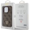 Etui GUESS Leather 4G Triangle Strass do Apple iPhone 15 Pro Brązowy Marka telefonu Apple