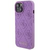 Etui GUESS Leather 4G Stamped do Apple iPhone 15 Fioletowy Seria telefonu iPhone
