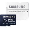 Karta pamięci SAMSUNG Pro Ultimate microSDXC 512GB + Adapter Klasa prędkości V30