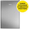Lodówka AMICA FM140.4X 83.8cm Inox Roczne zużycie prądu 145 kWh = 166.75 zł