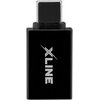 Adapter USB - USB Typ-C XLINE Czarny Gniazdo (żeńskie) USB typ A