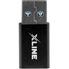 Adapter USB Typ-C - USB XLINE Czarny Gniazdo (żeńskie) USB typ C