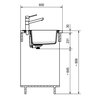 Zlewozmywak jednokomorowy FRANKE Sirius SID 610-49 143.0702.688 Onyx 53x56 + Bateria Pola Onyx Typ Wbudowywany