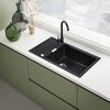 Zlewozmywak jednokomorowy z ociekaczem FRANKE Sirius S2D 611-78 XL 143.0702.722 Onyx 50x78 + Bateria Pola Onyx Wykonanie Tectonite