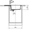 Zlewozmywak jednokomorowy z ociekaczem FRANKE Sirius S2D 611-78 XL 143.0702.722 Onyx 50x78 + Bateria Pola Onyx Typ Wbudowywany