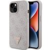 Etui GUESS 4G Triangle Strass do Apple iPhone 15 Różowy