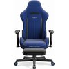 Fotel DIABLO CHAIRS X-ST4RTER Granatowy Podnóżek Nie