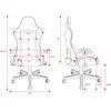 Fotel DIABLO CHAIRS X-ST4RTER Granatowy Regulacja podłokietników Góra - dół