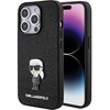 Etui KARL LAGERFELD Fixed Glitter do Apple iPhone 15 Pro Czarny