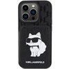 Etui KARL LAGERFELD Saffiano Cardslots Stand do Apple iPhone 15 Pro Czarny Model telefonu iPhone 15 Pro