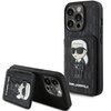 Etui KARL LAGERFELD Cardslots Stand do Apple iPhone 15 Pro Czarny