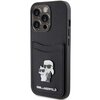 Etui KARL LAGERFELD Saffiano Cardslot do Apple iPhone 15 Pro Czarny Seria telefonu iPhone
