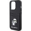 Etui KARL LAGERFELD Saffiano Cardslot do Apple iPhone 15 Pro Czarny Typ Etui nakładka